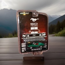 GREENLIGHT 2015 50 YEARS 1968 FORD MUSTANG GT GREEN MACHINE CHASE🔥VHTF 
