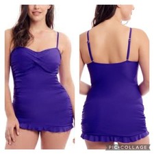 I Love My Curves Royal Purple One Piece Bathing Suit Women's Size 10 I Love My Curves Royal Purple One Piece Bathing Suit Women's Size 10