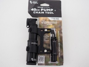 New! Wolf Tooth Encase Pump with Chain Tool and Tire Plug Tool - 40cc
