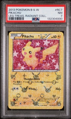 2013 Pokemon B&W Legend Treasures Radiant Collection Pikachu #RC7 PSA 7