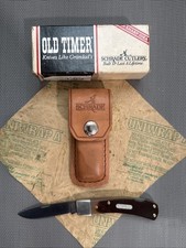 Schrade+ Old Timer 50T Bruin Lockback Knife USA w/ Box & Sheath NOS