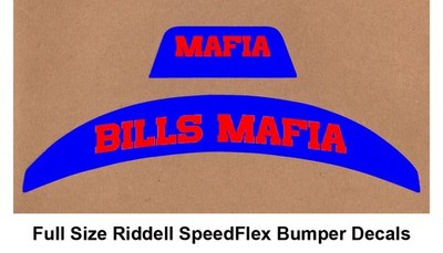 NOS Full Size Buffalo Bills MAFIA Riddell SpeedFlex Helmet Bumper Decals b
