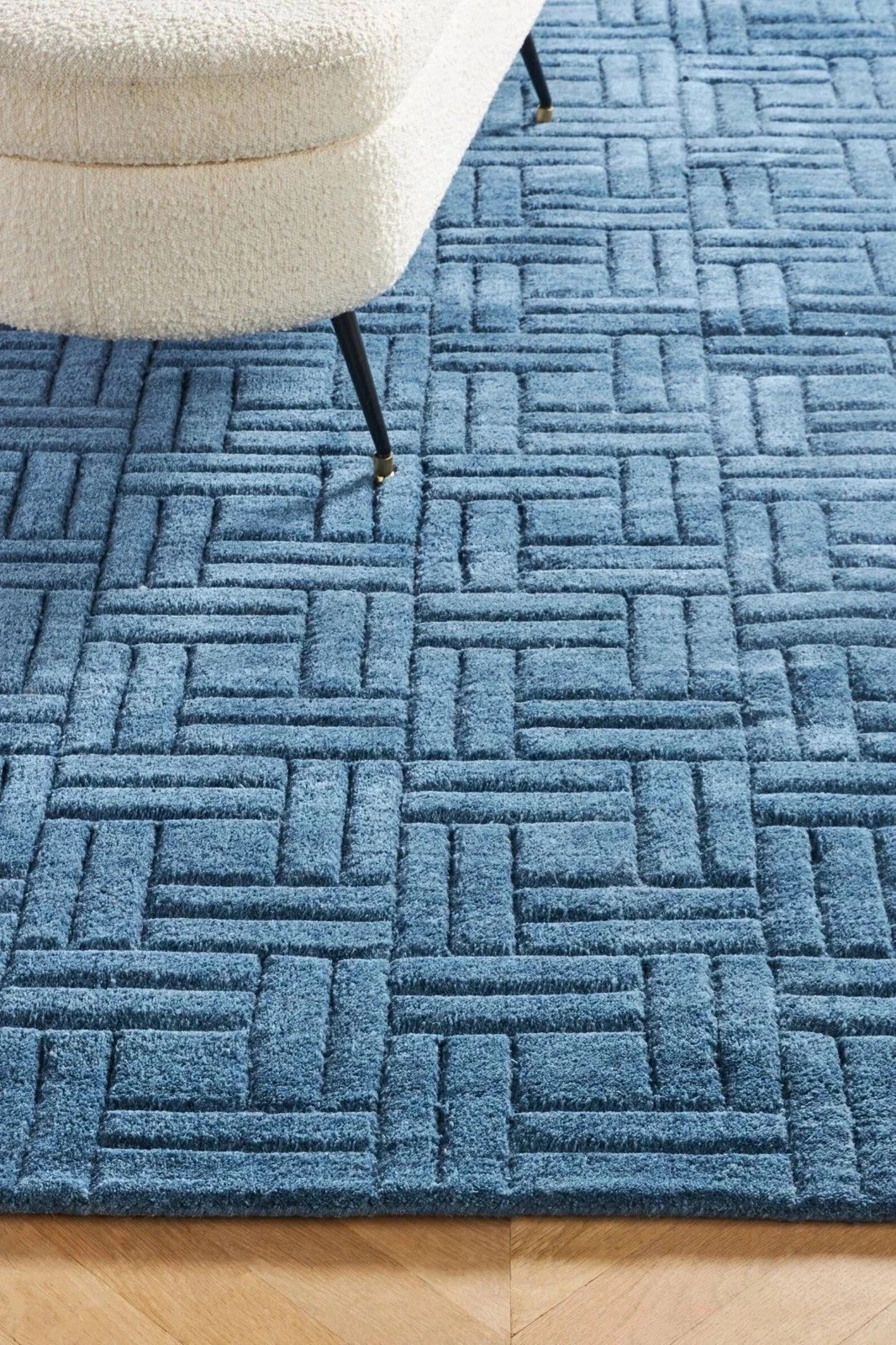 Hand-Tufted Wool Rug 8x10 Blue Geometric Handmade Area Rug for Living Room 9x15
Opens in a new windo
