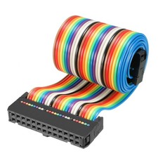 IDC Rainbow Wire Flat Ribbon Cable 26 Pins 43cm Length 2.54mm Pitch Type-C