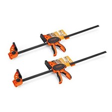 24" One Hand Clamp/Spreader - 2-pack, Medium Duty, E-Z Hold Bar Clamps Set 24