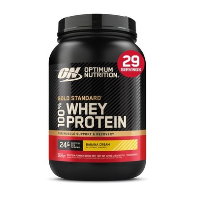 Optimum Nutrition Gold Standard 100% Whey Protein Powder, Banana Cream, 2 lb