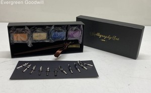 AIVN Calligraphy Set with Pen, Nibs, Ink, and Ink Well in Box