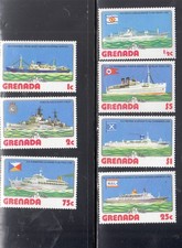 GRENADA #764-770 1976 SHIPS MINT VF NH O.G 