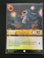 Disney Lorcana Stitch Alien Dancer Epic Fabled Holofoil Card 207/204 NM