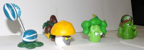 Plants vs Zombies Figures ~ Plants Lot Of 7 w/Gatling Pea Shooter, Cactus - Picture 3 of 7