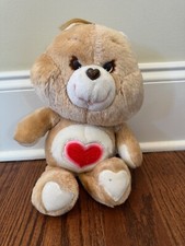 Vintage 1980s Care Bears Tenderheart Bear 13" Plush Stuffed Toy Kenner Original