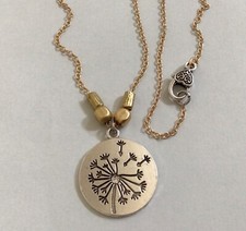 NEW HANDMADE SUNDANCE CHARM SILVER DANDELION NECKLACE ARTISAN JEWELRY