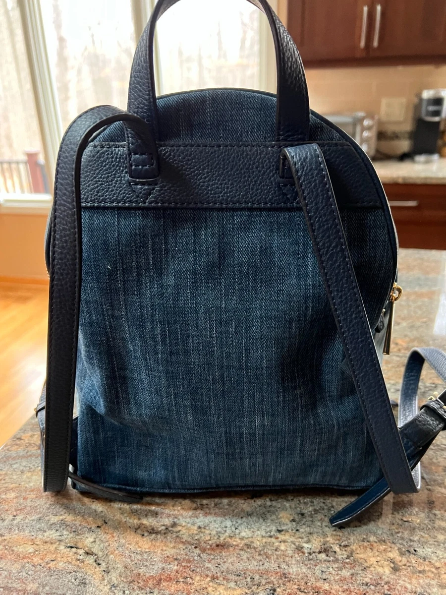 Michael kors rhea shop denim backpack