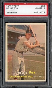 1957 Topps Baseball #38 Nellie Fox PSA 8