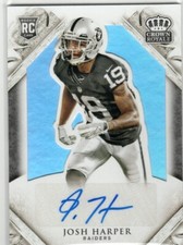 JOSH HARPER 2015 CROWN ROYALE SILVER HOLOFOIL ROOKIE AUTO /99 RC OAKLAND RAIDERS