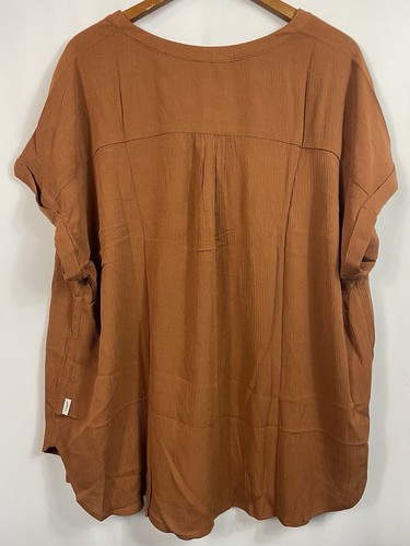 Orvis Women's XXL Button Up Blouse "Rust" NWT - Picture 2 of 10