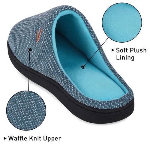 VONMAY Mens Scuff Memory Foam Slippers Lightweight Comfort Slip on House Shoes - Picture 28 of 37