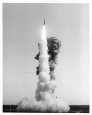 1963 Minuteman Missile Launch Press Photo US Air Force Rocket Rare ICBM