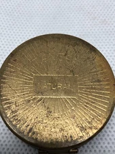 Vintage Tiny TANGEE ROUGE powder COMPACT & PUFF 1940s Natural Small old round