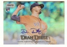 2019 Topps Stadium Club DEAN DEETZ FOIL #'d 07/10 SP Auto On Card Astros Rookie