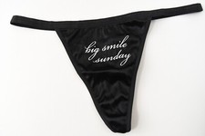 1 NEW Victoria's Secret VINTAGE Y2K Stretch Satin V-String Thong Panties MEDIUM
