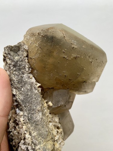 Stunning Large NY Calcite Crystal on Matrix w/ Dolomite & Marcasite, Aesthetic - Picture 5 of 12