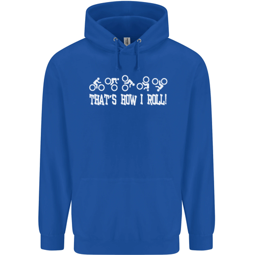 Thats how I Roll Bike Fun Cyclist Funny Childrens Kids Hoodie - Picture 44 of 80