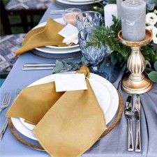 Table Cloth Party Ornament 4/6/12Pcs Napkins Wedding Linen Dinner Napkin