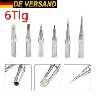 MARKENLOS 6 pcs Ersatz ET Lötspitzen Tipp Set Für Weller WE1010NA LR21 NEU DHL