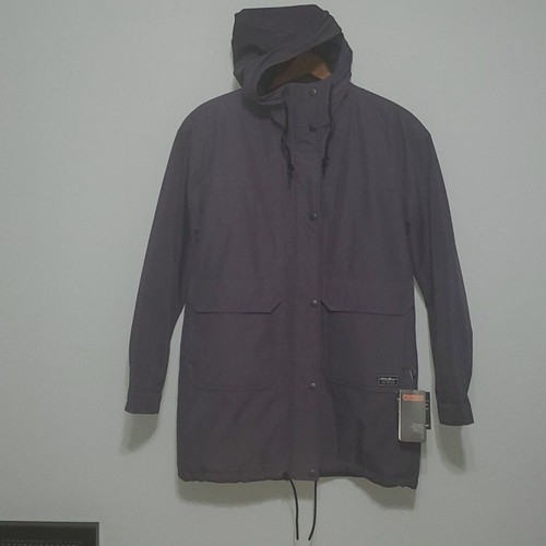 Eddie Bauer jacket women's size small S grey purple insulated parka