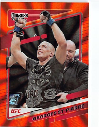 2022 Donruss UFC Holo Orange Laser #169 Georges St-Pierre	p2s-32512