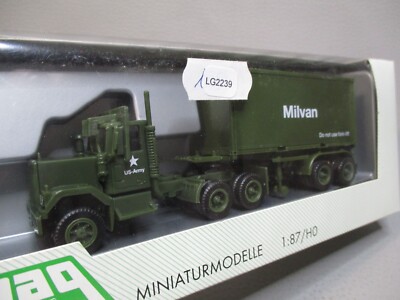 CAMION MILITAIRE MAGIRUS S 7500 VERT OLIVE DE LA BUNDESWEHR *PROMOS