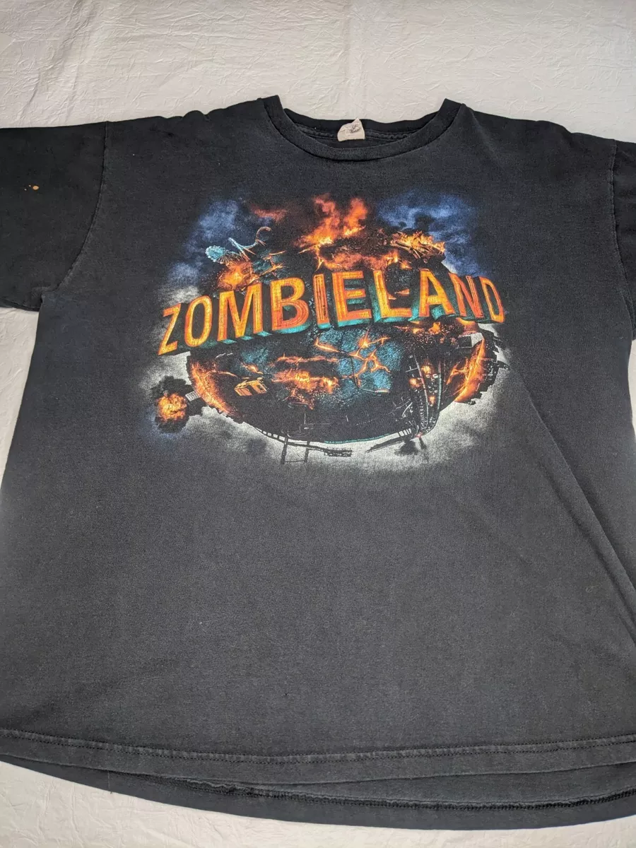 Rare VTG DELTA Zombieland 2009 Film Promo T Shirt 2000s Woody