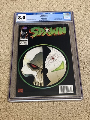 Spawn 12 CGC 8.0 White Pages Newsstand (Classic Cover!!)