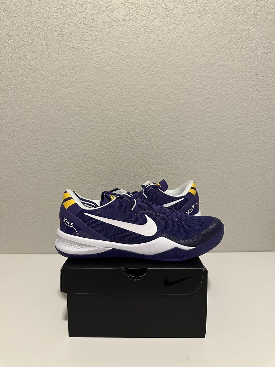 NIKE KOBE 8 PROTRO LSU PURPLE PE SAMPLE MENS SIZE 12.5 NEW