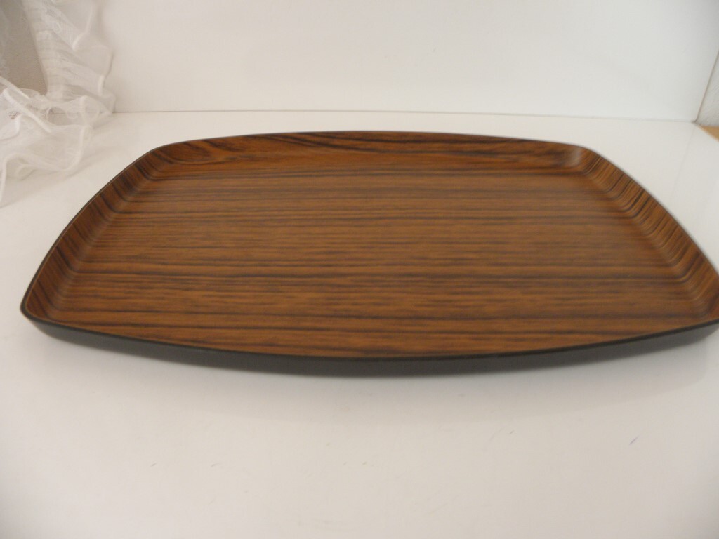 Kaffeetablett Espresso Kaffeehaus Tablett Kunststoff Holzoptik
