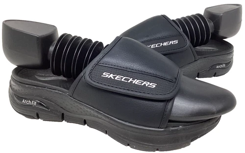 Skechers Men's Arch Fit Day Trip Slide Sandals Black Size:8 #237371 109U