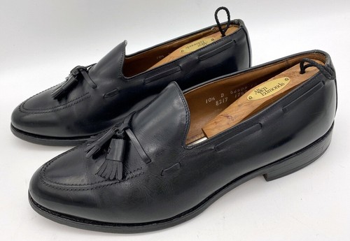 Allen Edmonds Black Grayson 10.5 D Mans Slip on Tassel Shoe USA made - Picture 3 of 8