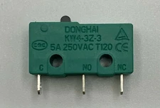 1PC DONGHAI KW4-3Z-3 Micro Switch 3 Pins COM and NO 5A 250VAC T120 No handle