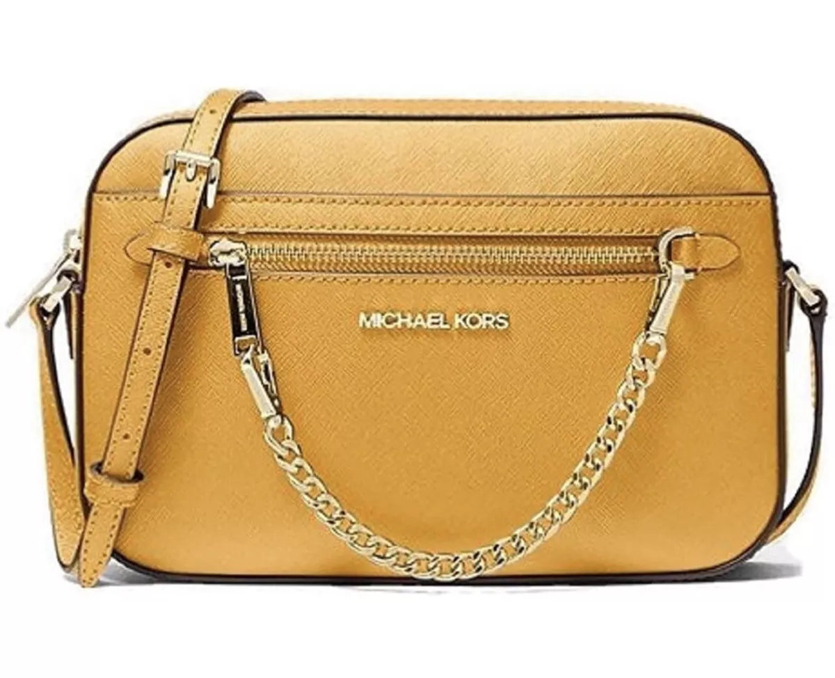 MICHAEL KORS Jet Set Large Saffiano Leather Crossbody Bag