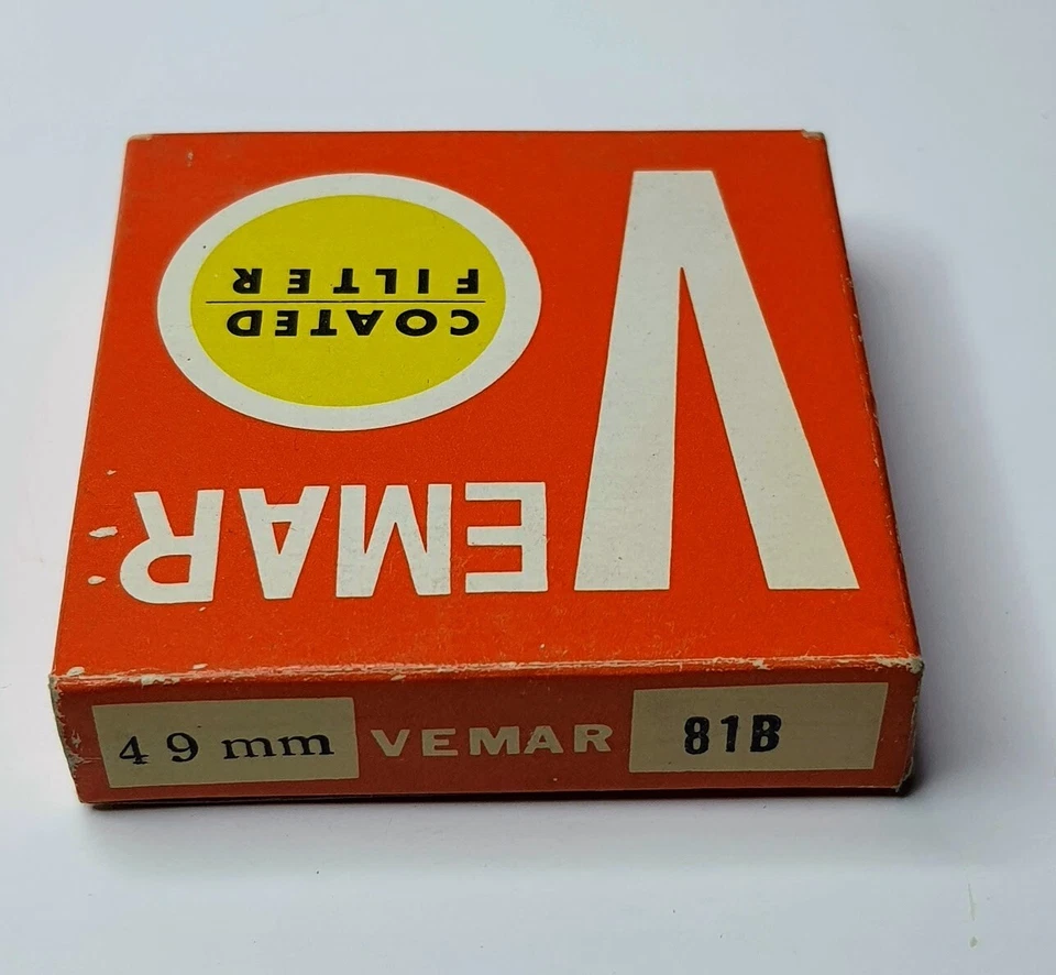 Genuine Vemar 49mm 81B 81-B 81 B Color Conversion Glass Lens Filter Japan 49 mm - Image 4 of 4
