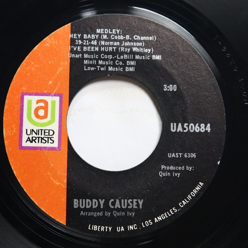 BUDDY CAUSEY - I HAD NO IDEA / HEY BABY - SOUL 45 - Picture 2 of 2