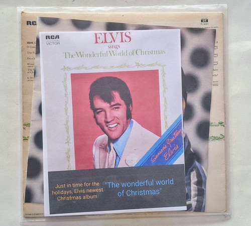 "Elvis Sings The Wonderful World of Christmas" LSP-4579, UK Import W/EXTRAS - Picture 16 of 16