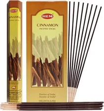 Hem Cinnamon Incense Hexa Incense Stick, 6packs X 20 Sticks= 120 Sticks