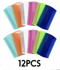 12PCS Peine Para Sacar Piojos Y Liendres Dientes Acero Inoxidable Tratamiento