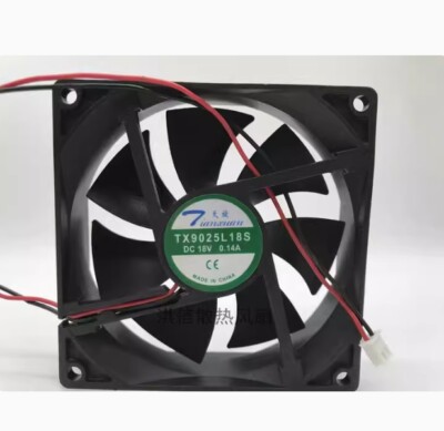 Ventola Di Raffreddamento Tianxuan TX9025L18S &ndash; DC 18V 0,14A 90x90x25mm, Nuova