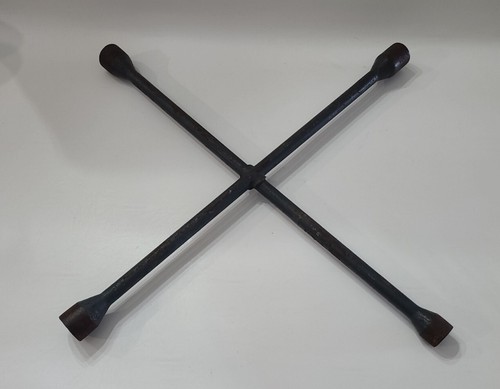 Craftsman Vintage Large 4 Way Lug Wrench Tire Iron 47403 Sears 25" Heavy USA ⬇️ - Picture 3 of 24