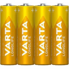 Image of Varta Longlife Mignon AA Battery 4106 (4 foil pack)