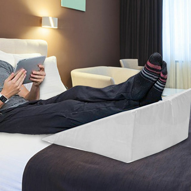 Orthopaedic Leg Raise Pillow Foot Rest Bed Wedge Cushion Relieve Neck