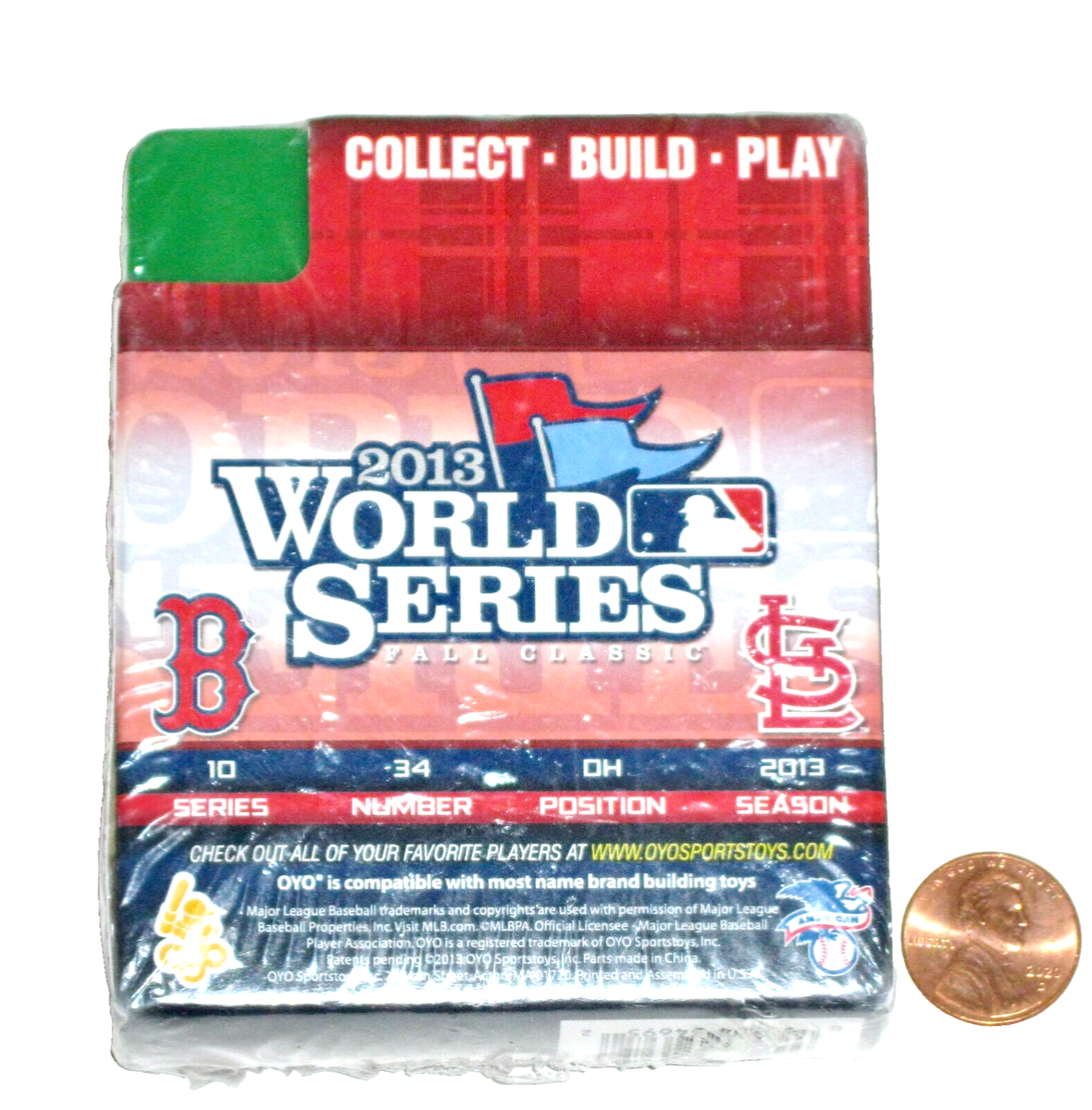 MLB BOSTON RED SOX DAVID ORTIZ MINI FIGURE WITH HELMET & 34